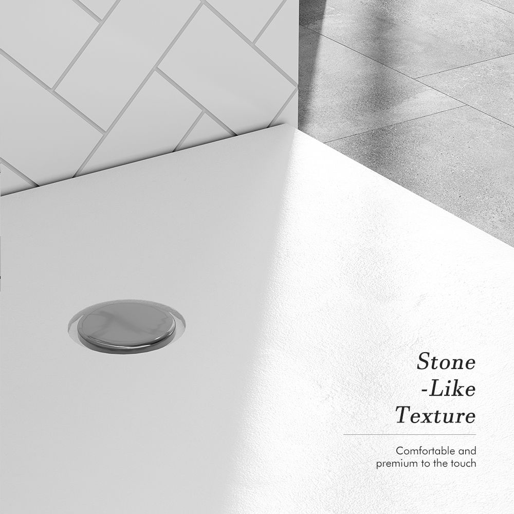 KT-ST022 1000×800 Shower Tray Solid Surface Shower Base