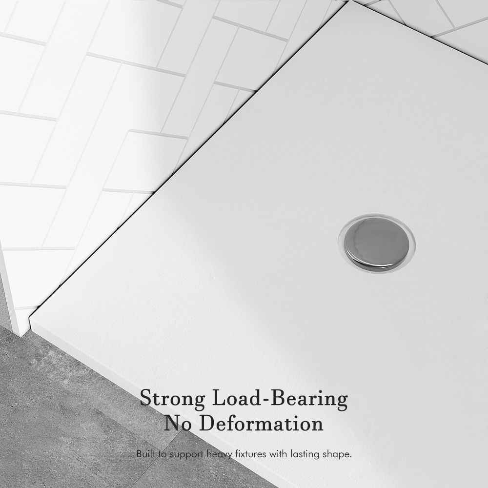 KT-ST022 1000×800 Shower Tray Solid Surface Shower Base