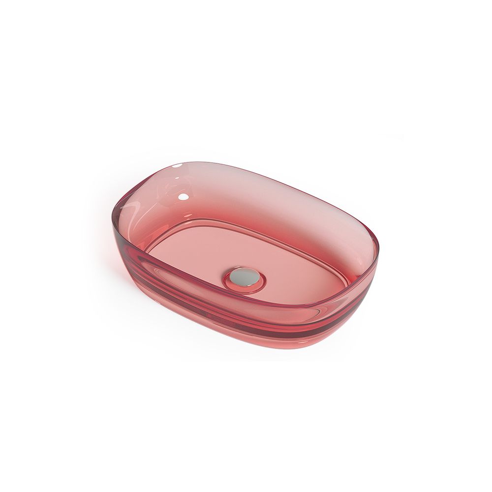 KT-2093R Resin Oval Countertop Basin 600mm Countertop Basin