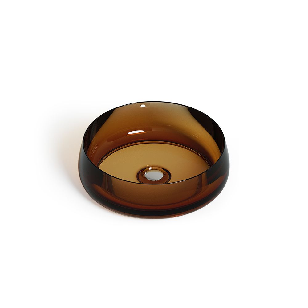 KT-2005R Round Shape Resin Countertop Basin Desert Resin Sink
