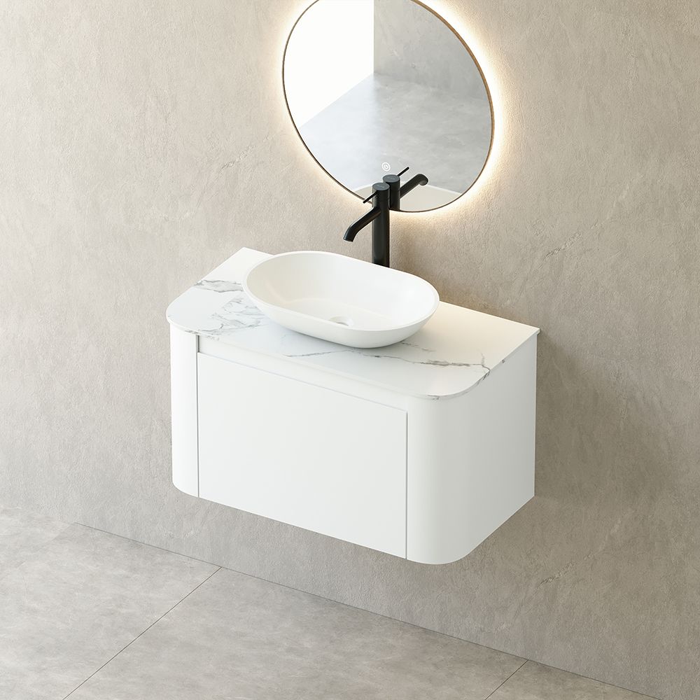 KT-BC2508 Single Drawer Wall-Mounted Bathroom Vanity