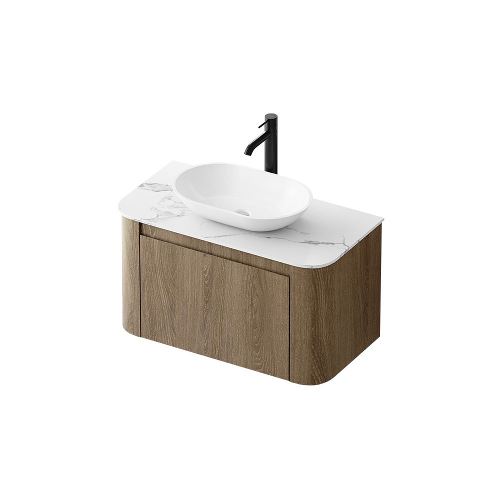 KT-BC2509 Wall-Mounted Single Drawer Bathroom Vanity