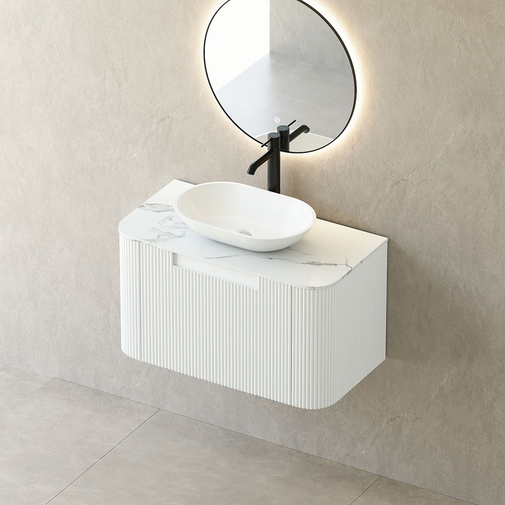 KT-BC2510 Wall-Mounted Single Drawer Bathroom Vanity