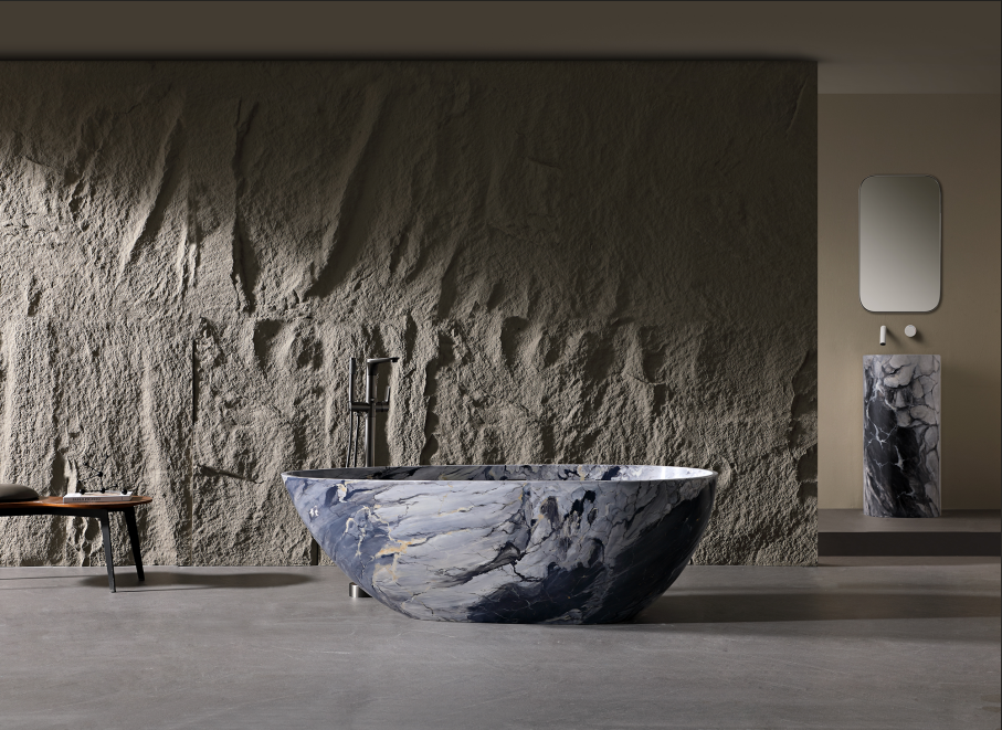 Marble-Texture Solid Surface Bathtub Maintenance Guide: Secrets to Lasting Shine