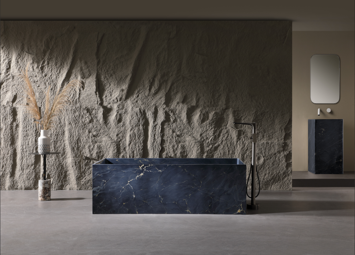 Marble-Texture Solid Surface Bathtubs: Stain-Resistant and Antibacterial, Protecting Your Healthy Bathroom