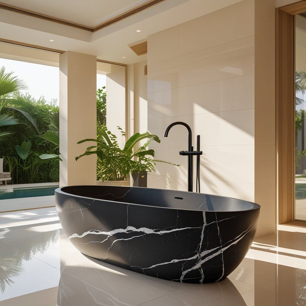 Market Status and Future Development Trends of Marble-Texture Solid Surface Bathtubs