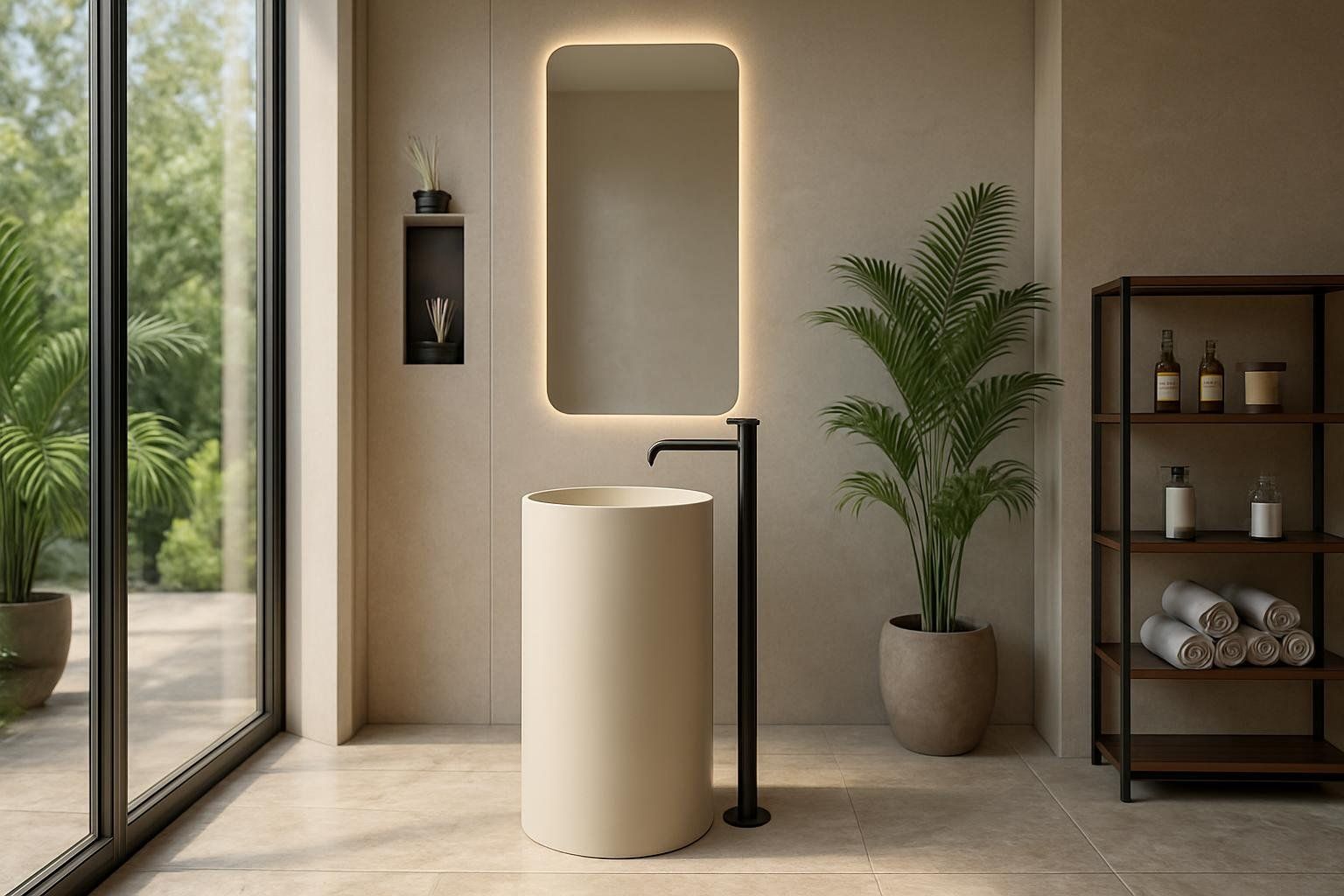 What Are the Material Advantages of Solid Surface Pedestal Sinks?
