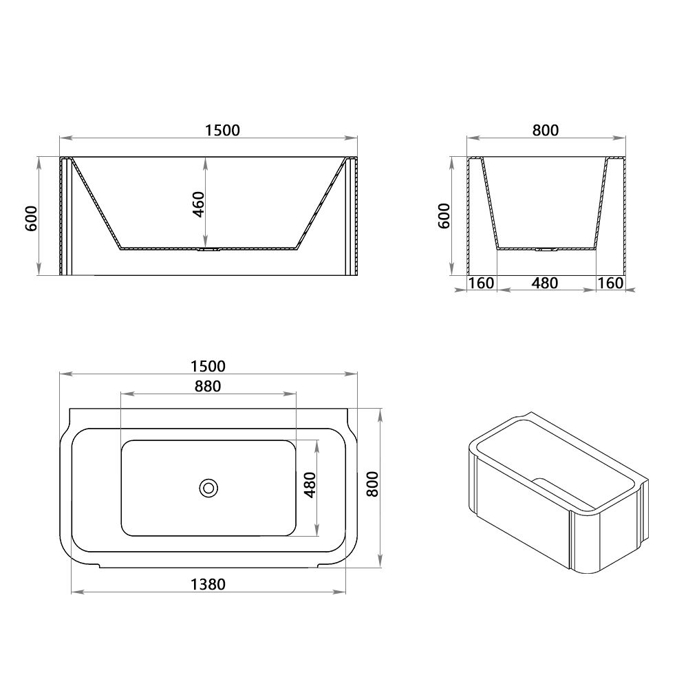 KT-8026 Premium Smart Massage Bathtub
