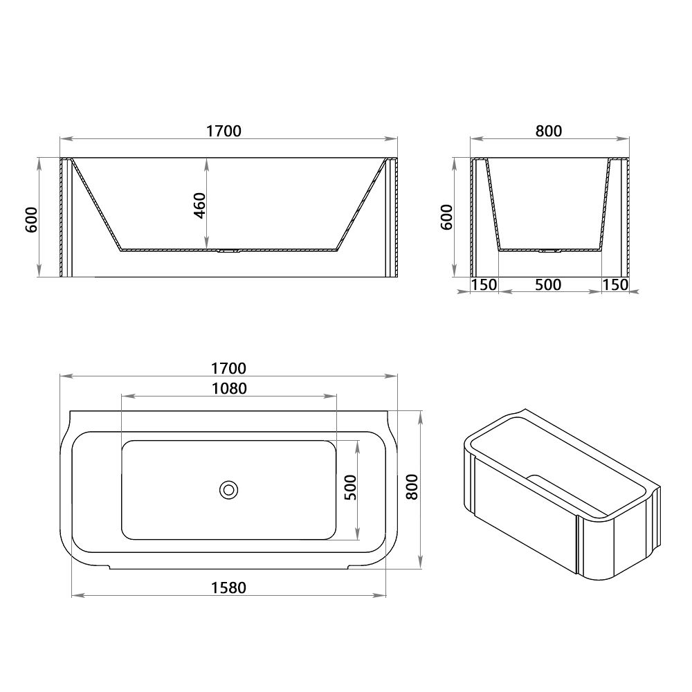 KT-8026 Premium Smart Massage Bathtub