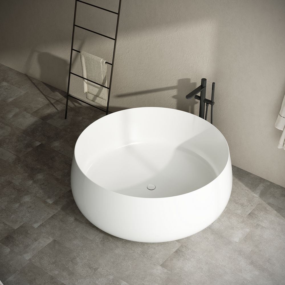 KT-8216 Round Solid Surface Freestanding Bathtub