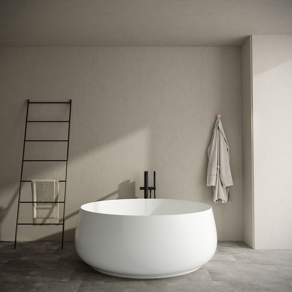 KT-8216 Round Solid Surface Freestanding Bathtub