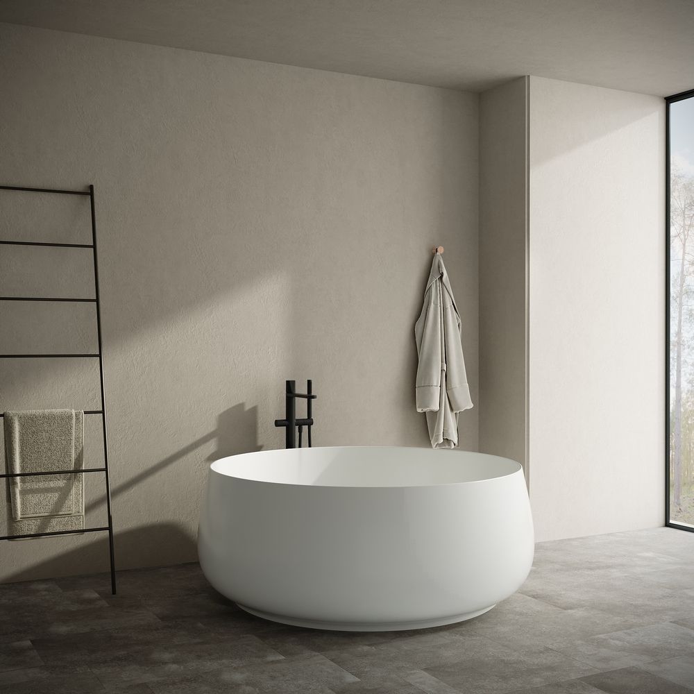 KT-8216 Round Solid Surface Freestanding Bathtub