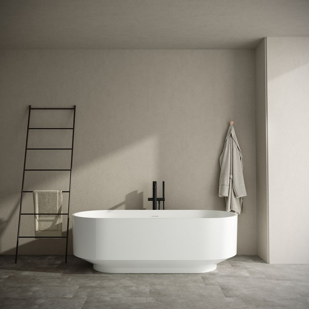 KT-8217 Oval Solid Surface Freestanding Bathtub