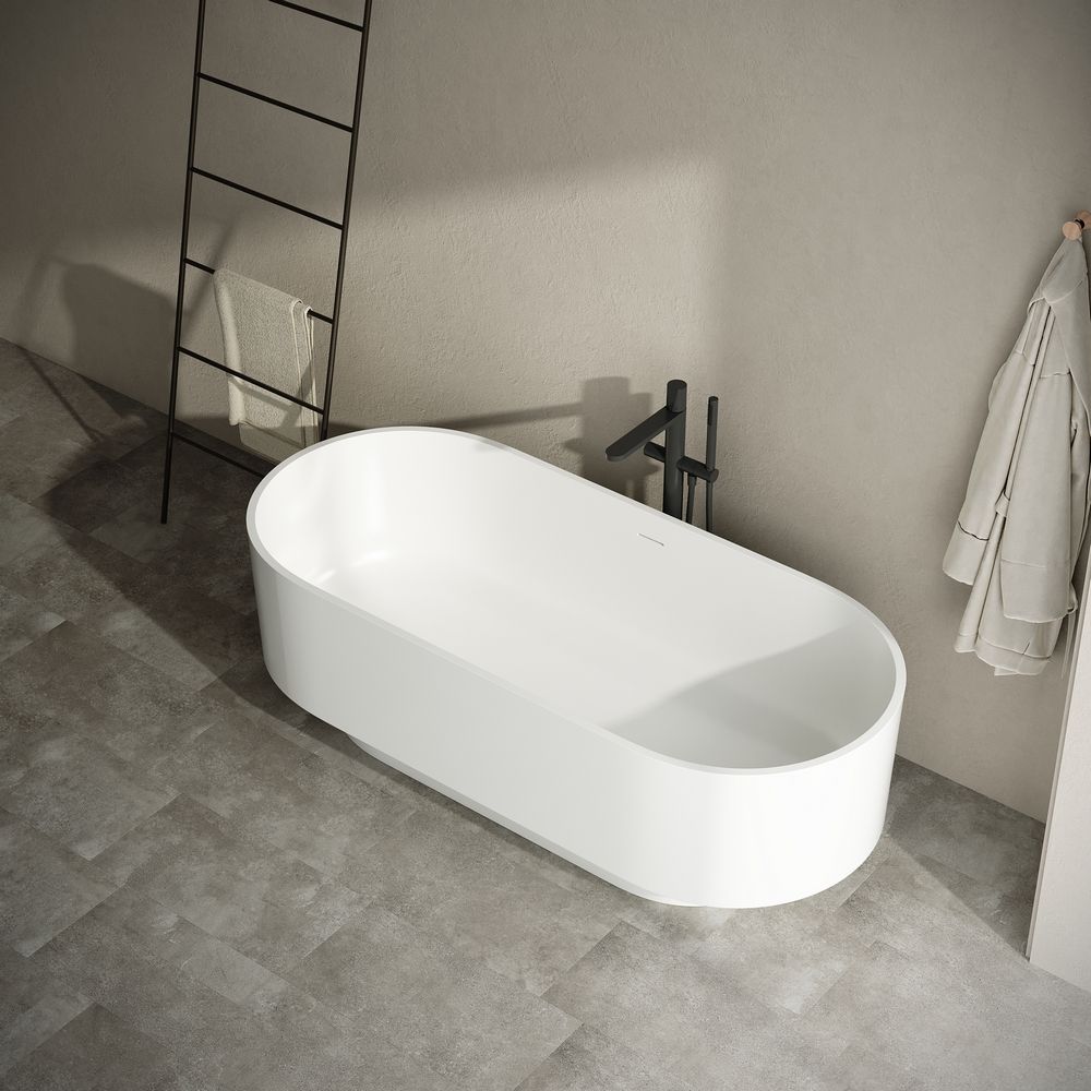 KT-8217 Oval Solid Surface Freestanding Bathtub