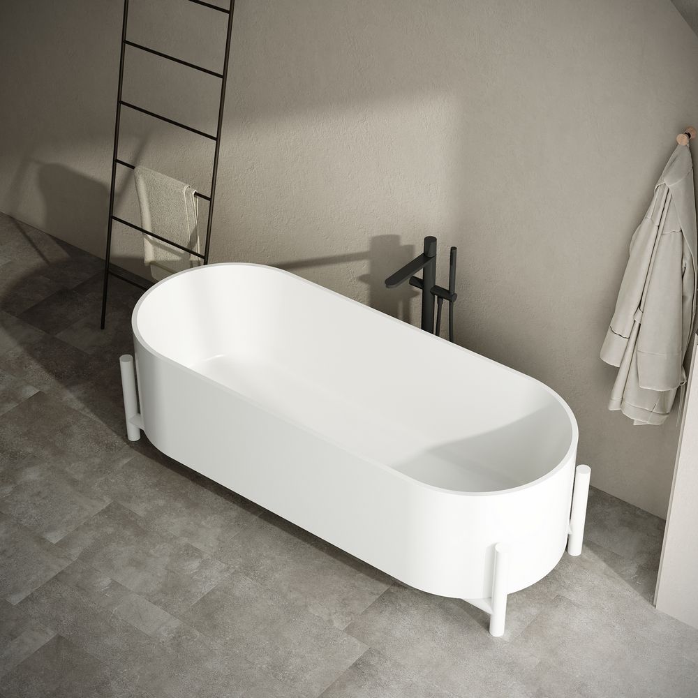 KT-8301 Modern Luxury Artistic Solid Surface Bathtub