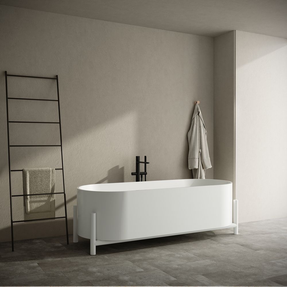 KT-8301 Modern Luxury Artistic Solid Surface Bathtub