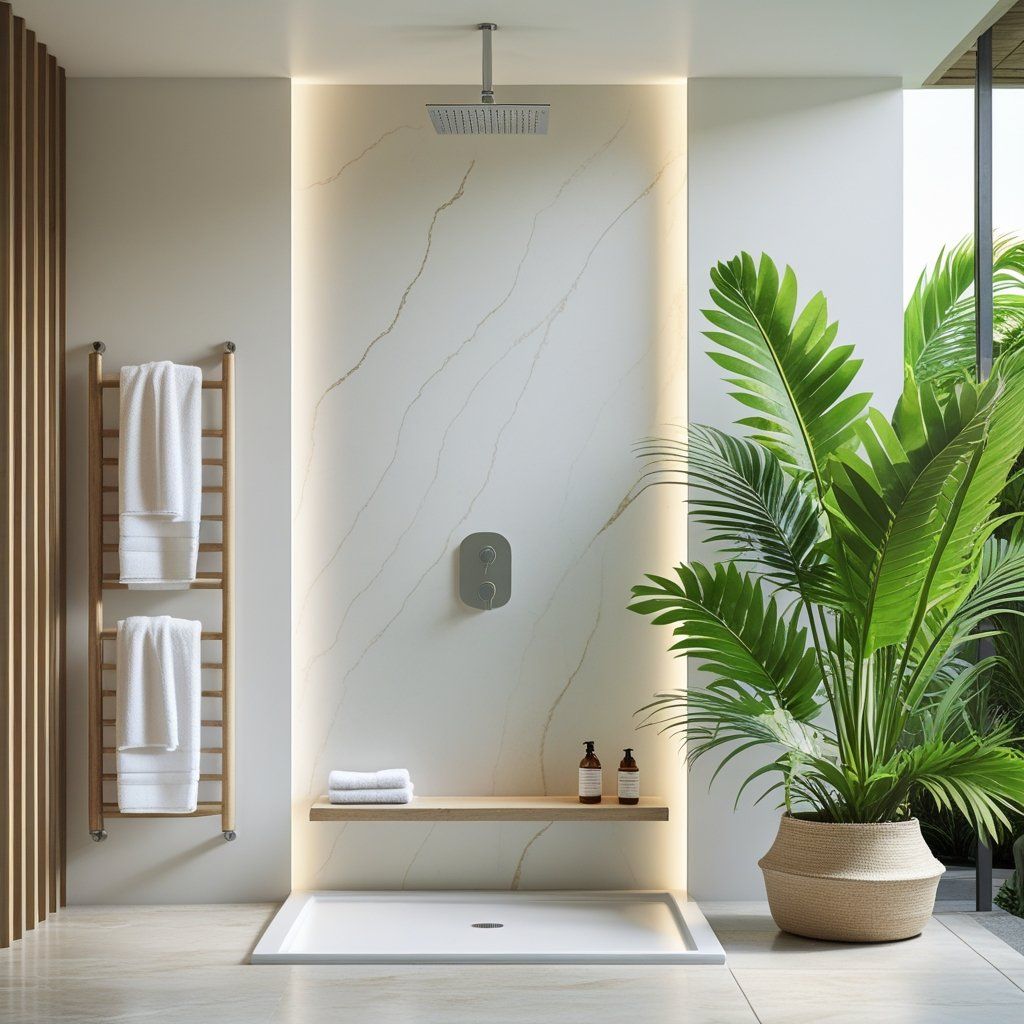 5 Key Advantages of Solid Surface Shower Wall Panels