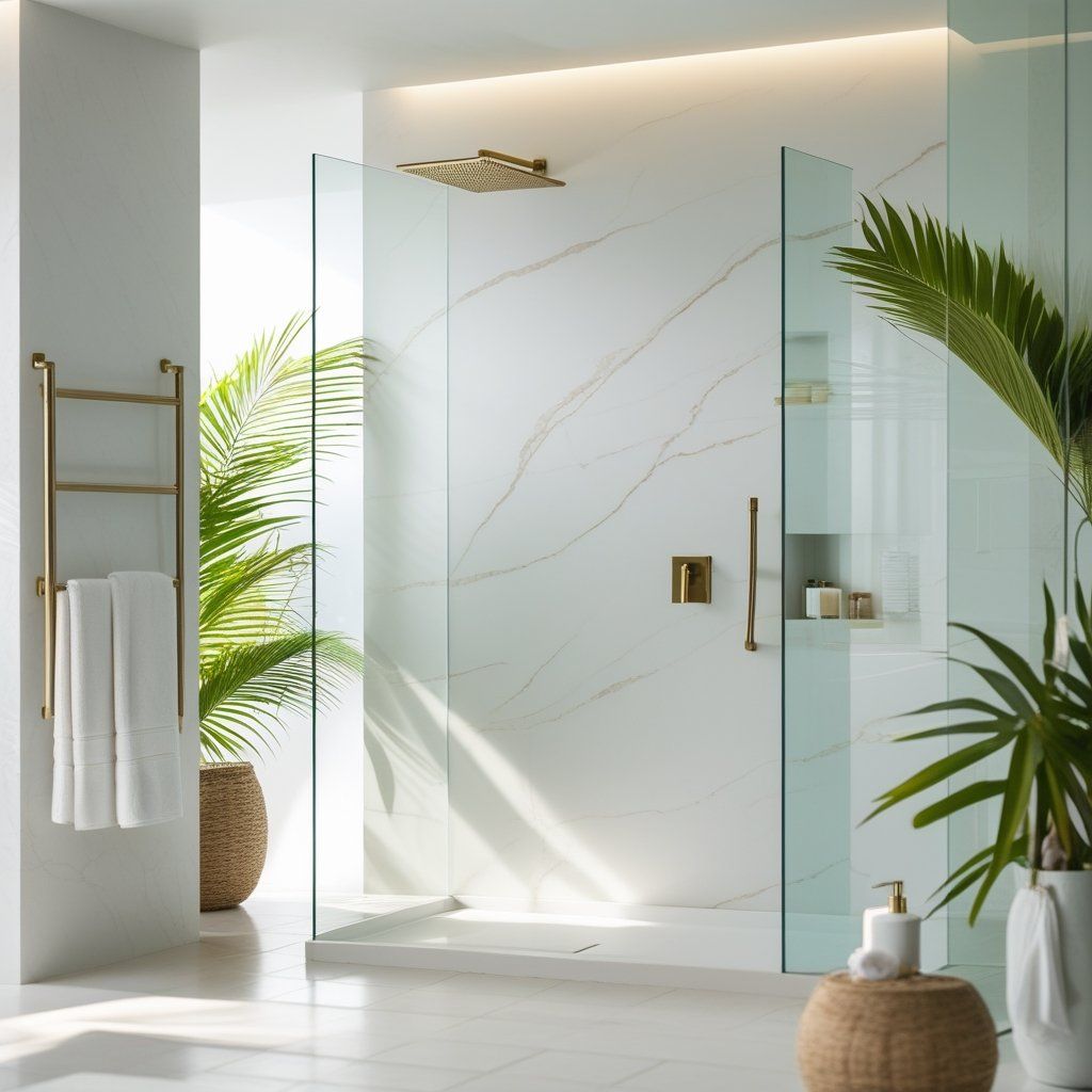 Eco-Friendly & Stylish: Solid Surface Shower Wall Panels