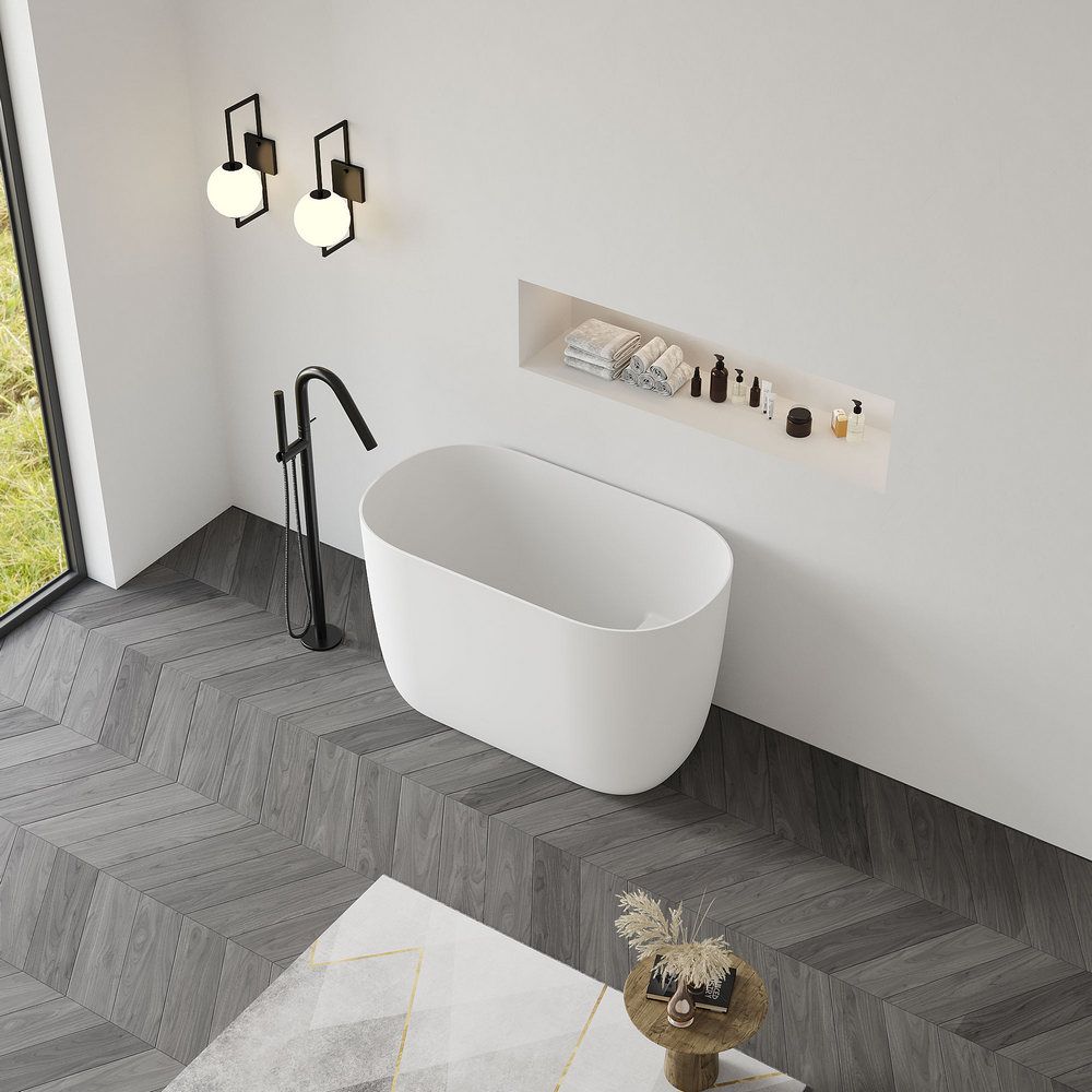 KT - 8402 Modern Minimalist Solid Surface Freestanding Bathtub