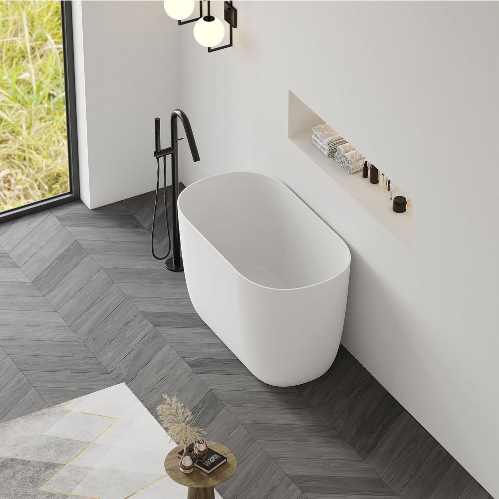 KT - 8402 Modern Minimalist Solid Surface Freestanding Bathtub