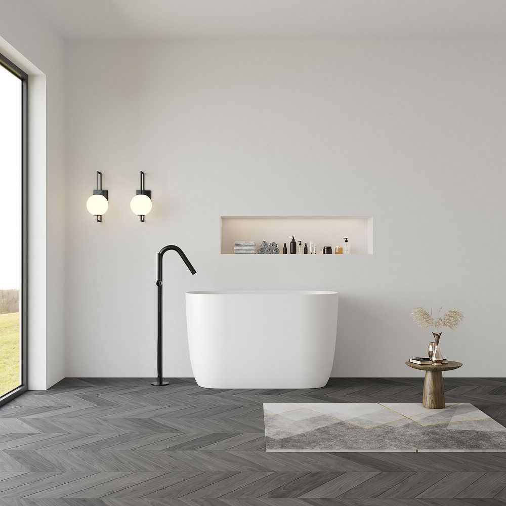 KT - 8402 Modern Minimalist Solid Surface Freestanding Bathtub