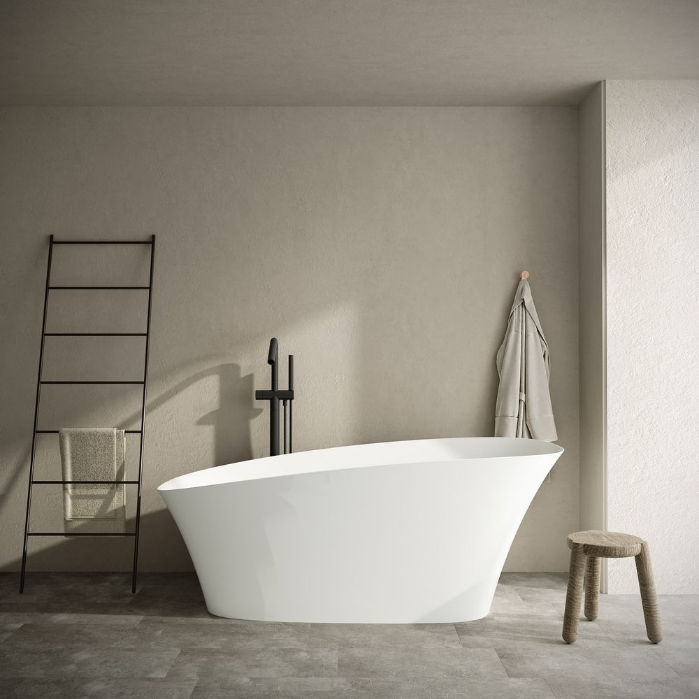 KT - 8404 Artistic Curved Solid Surface Bathtub