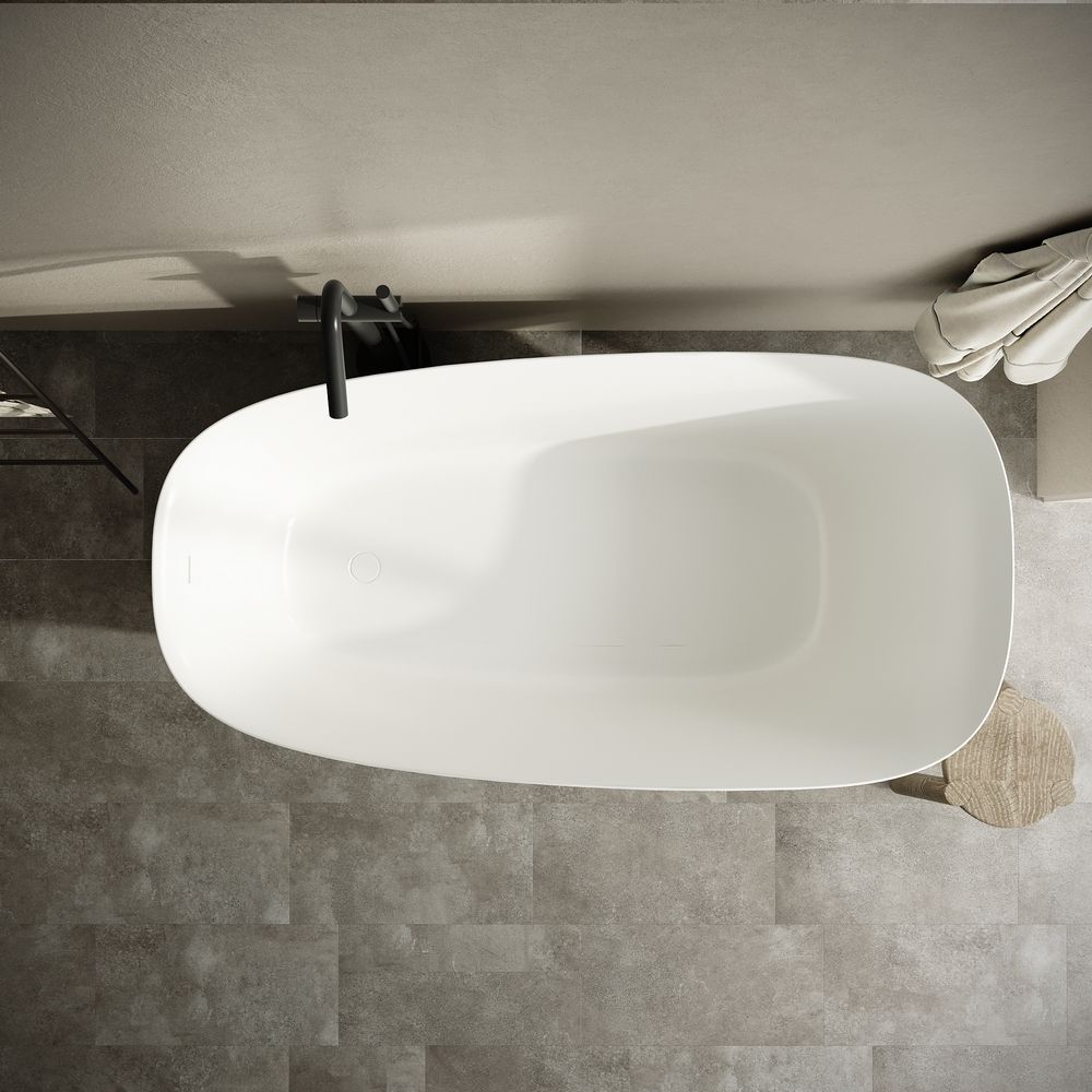 KT - 8404 Artistic Curved Solid Surface Bathtub