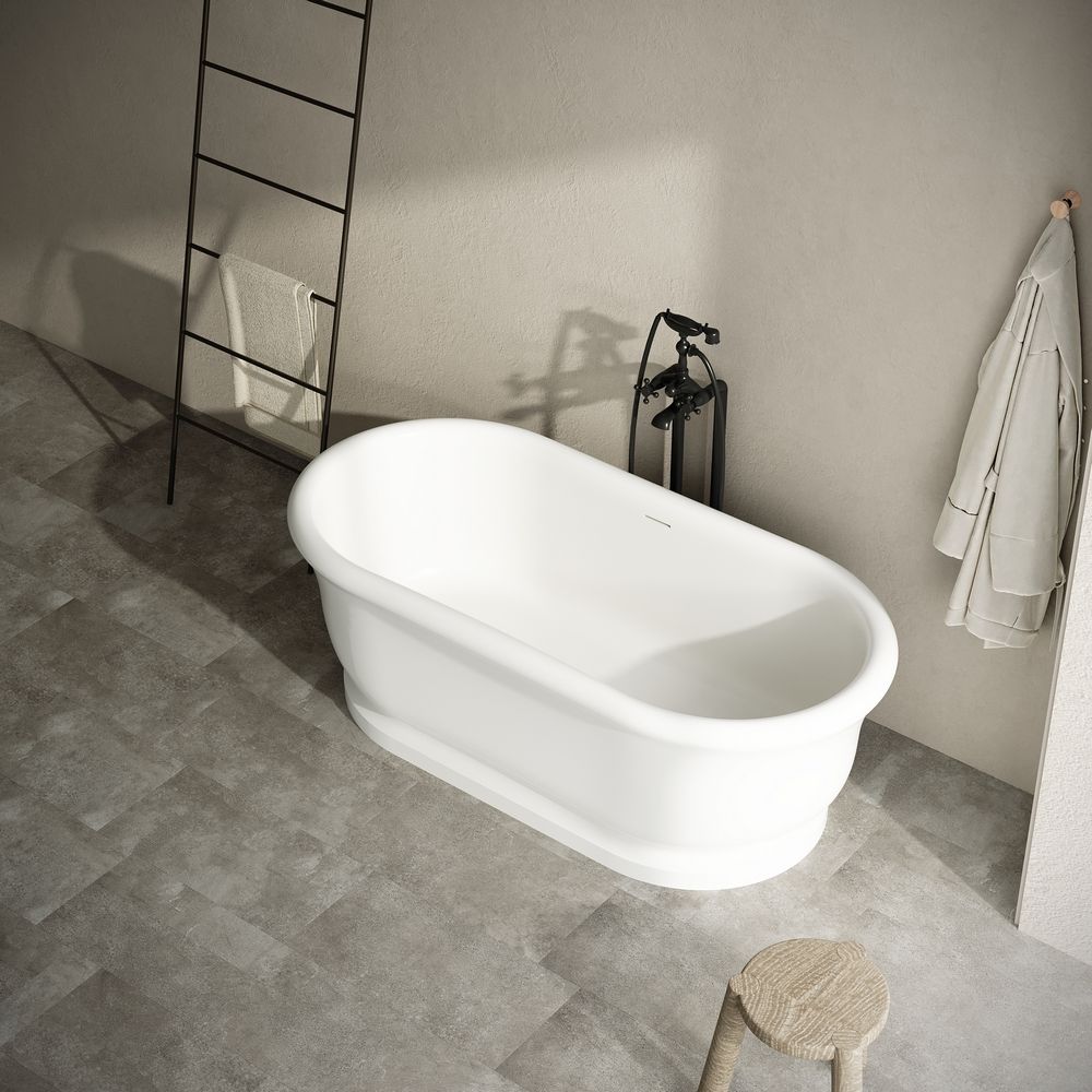 KT - 8413 Retro Style Freestanding Solid Surface Bathtub
