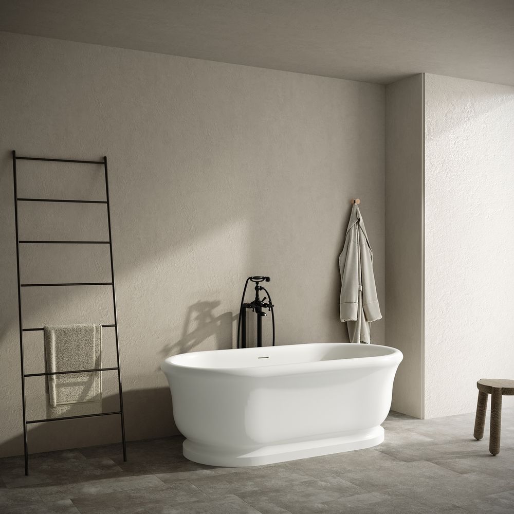 KT - 8413 Retro Style Freestanding Solid Surface Bathtub