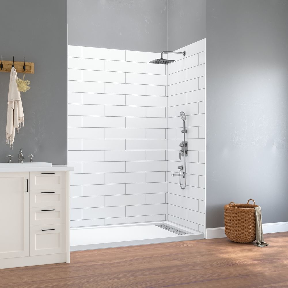 KT-SW004 Wall Mounted Solid Surface Decorative Bathroom Wall Panels