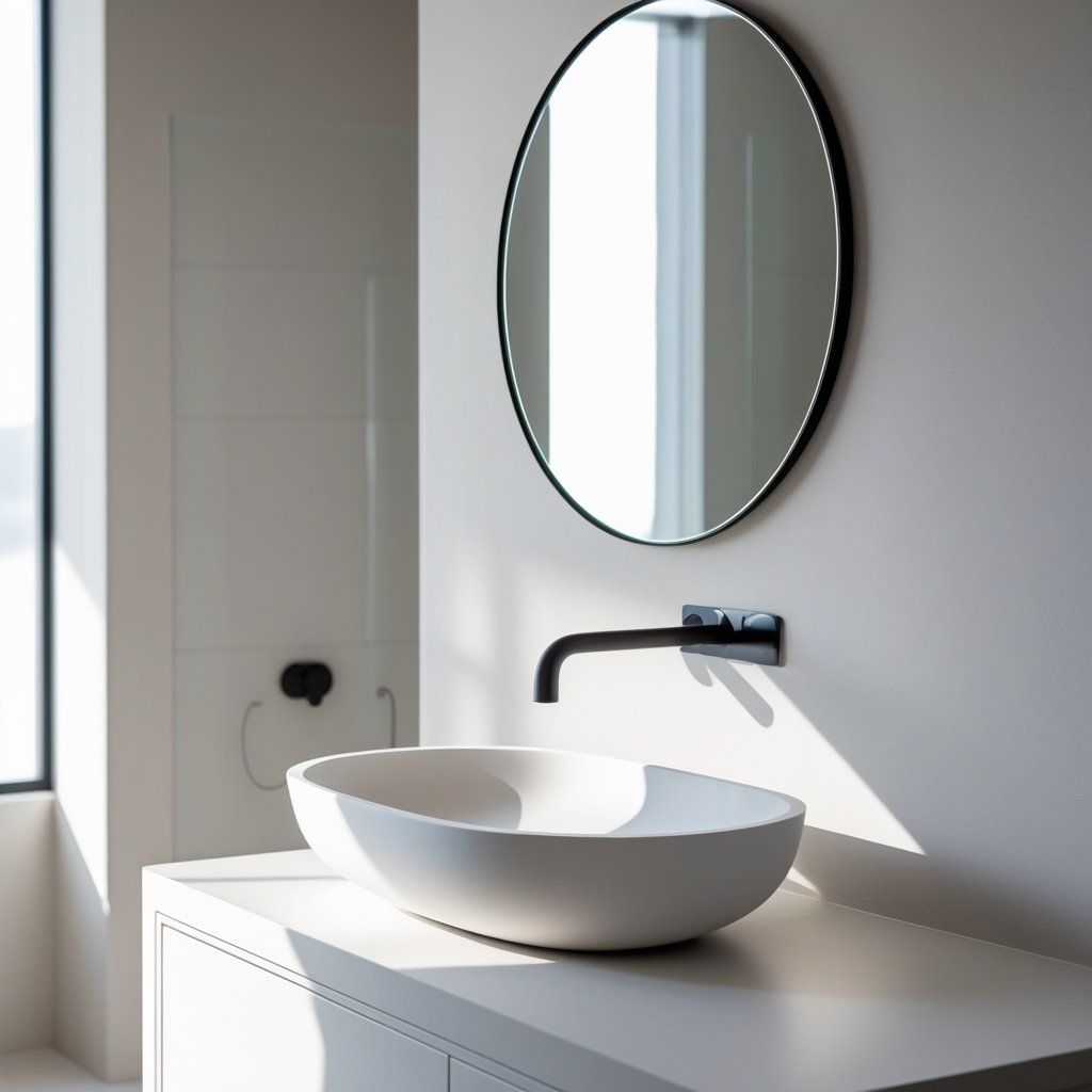 Creative Designs of Solid Surface Bathroom Basins for Modern Interiors