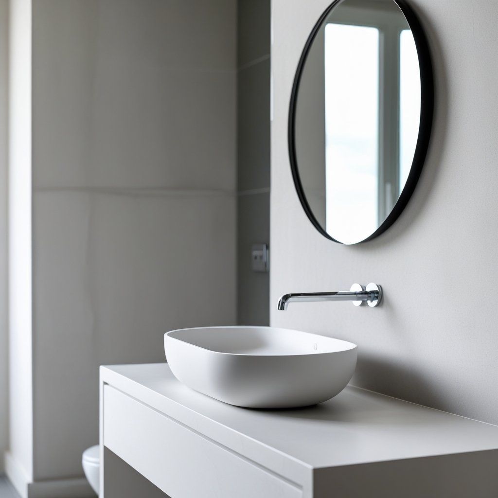 Luxury Solid Surface Basins for High-End Bathrooms