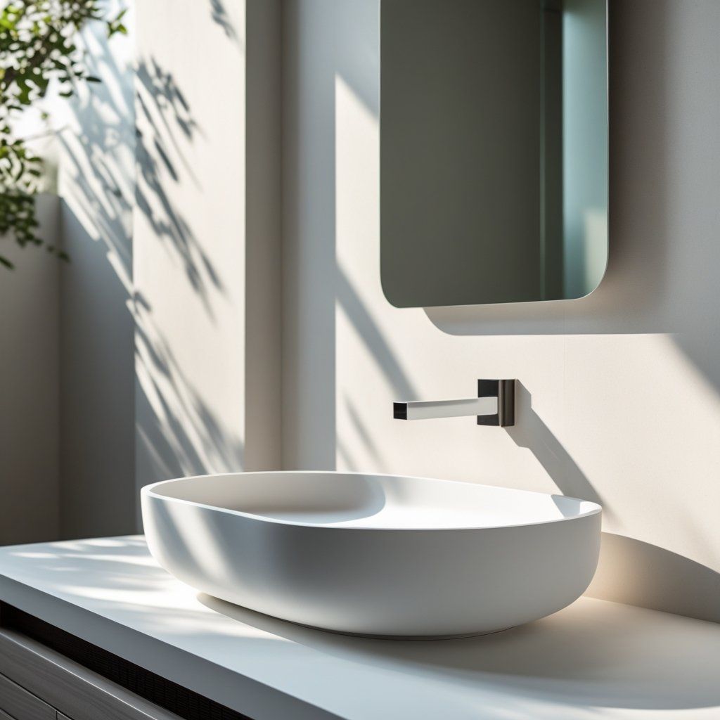 Eco-Friendly Solid Surface Basins for Green Bathrooms: Sustainable Style and Function