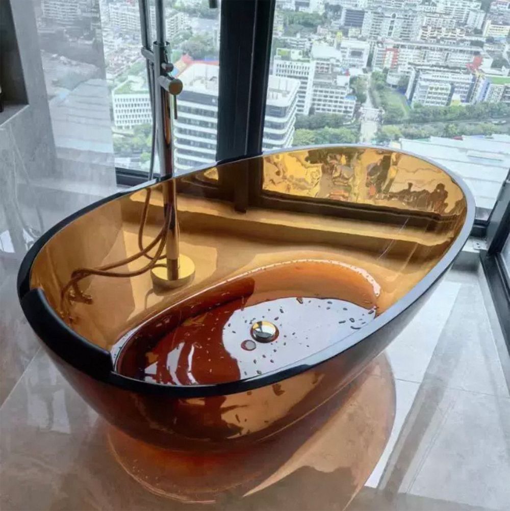 Different color of transparent bathtub, custom made service available