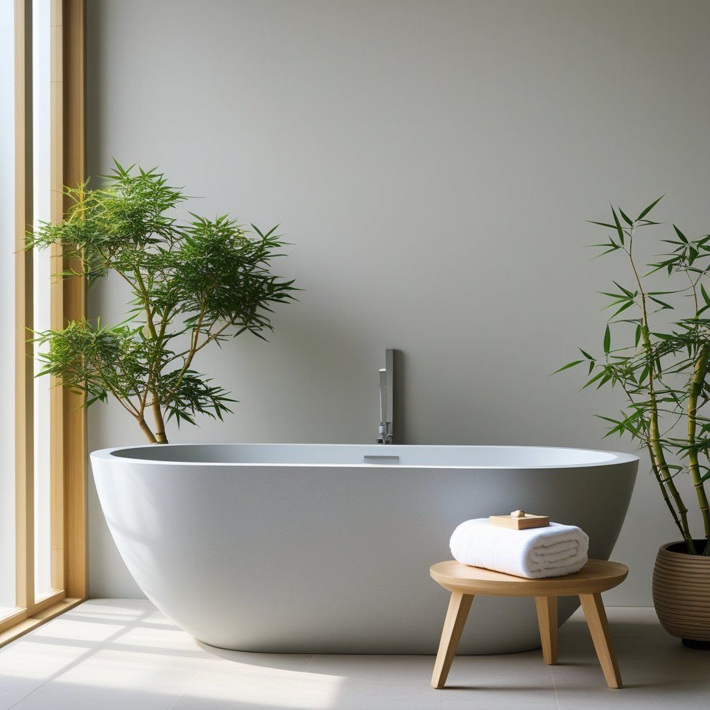 Modern Bathroom Designs Featuring Solid Surface Bathtubs