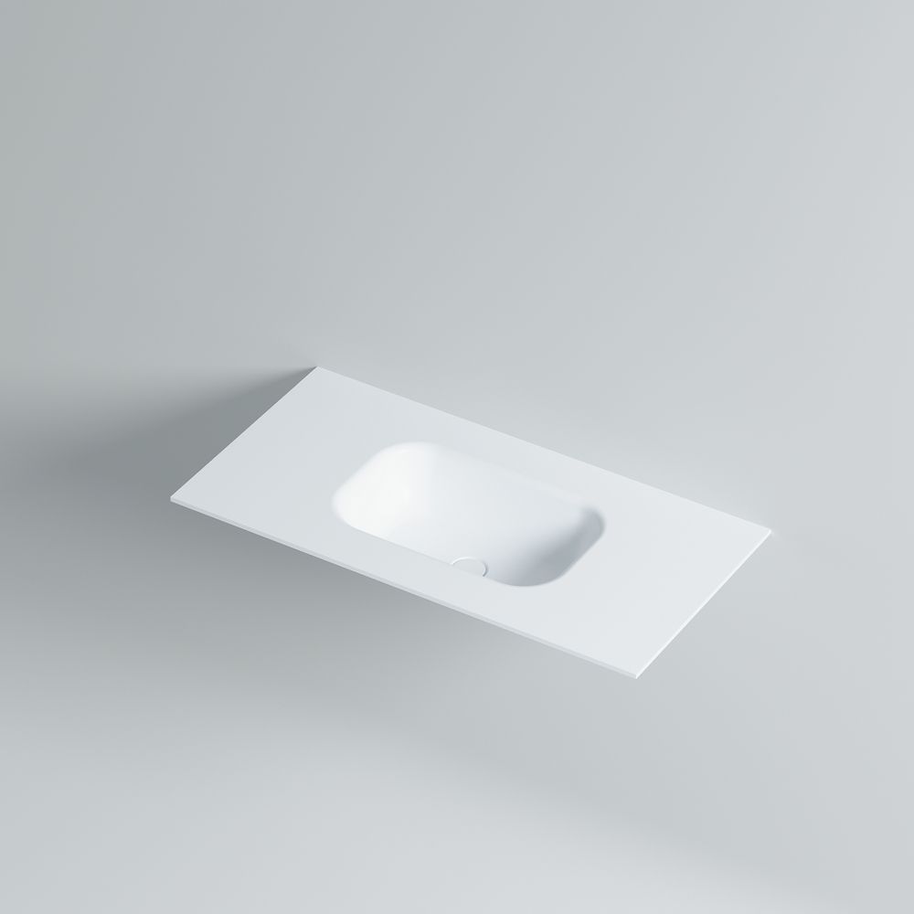 2273 Modern Luxury Solid Surface Integrated Wash Basin