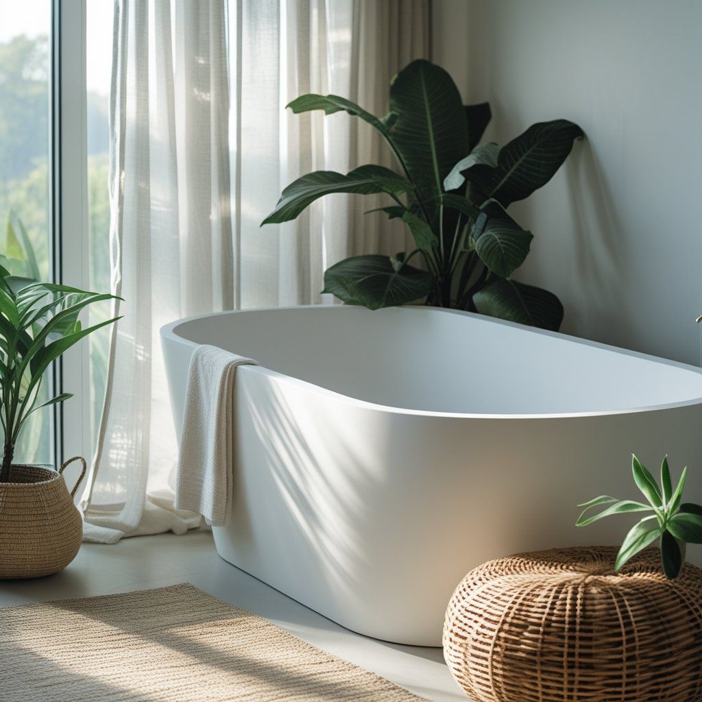 Eco Elegance: Sustainable Design with Solid Surface Bathtubs