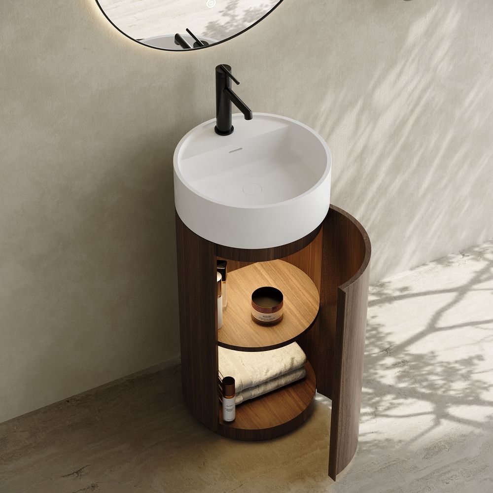 The Beauty of Contrast: Solid Surface and Wood in Balance