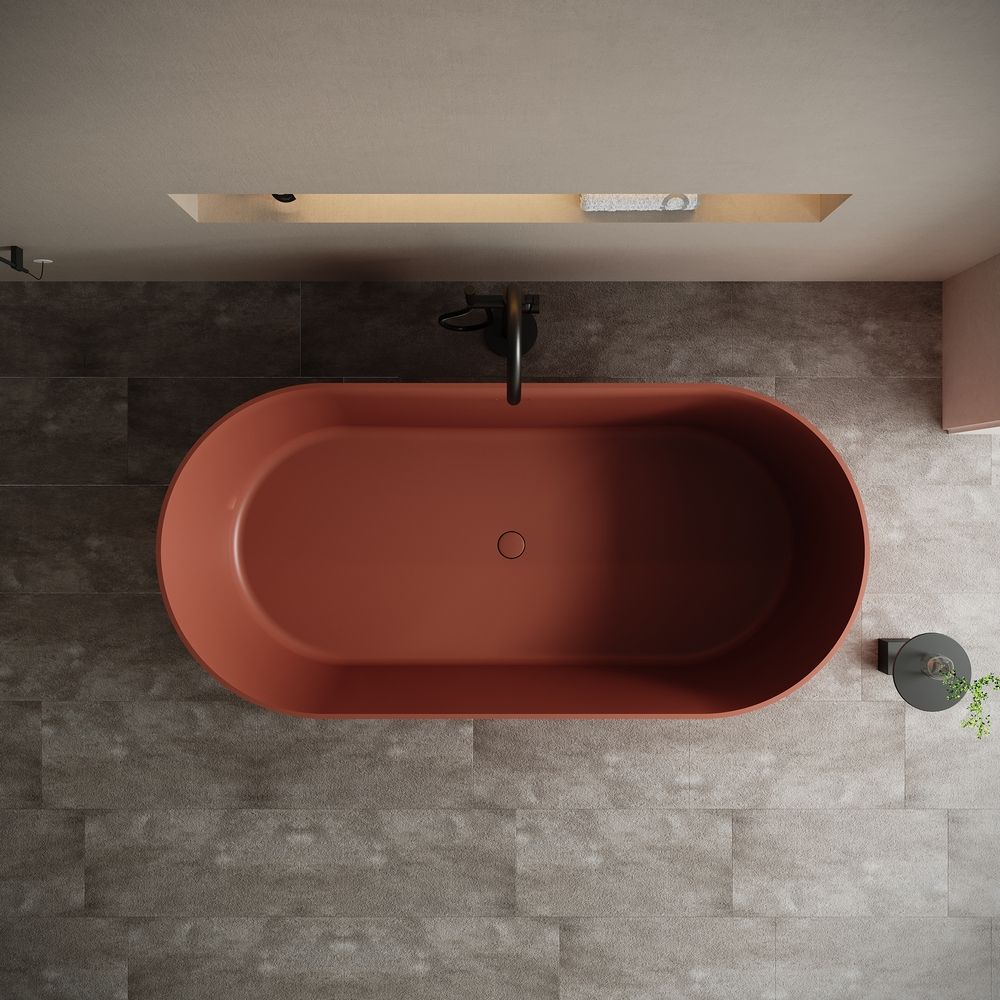KT-8107 Artistic Ambience Artificial  Stone Freestanding Bathtub