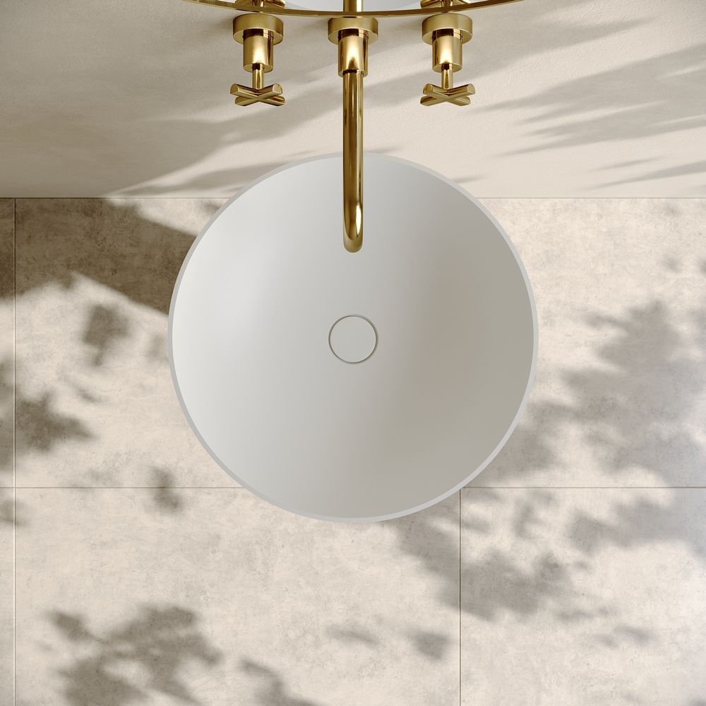 KT-3020 Artificial Stone Pedestal Wash Basin