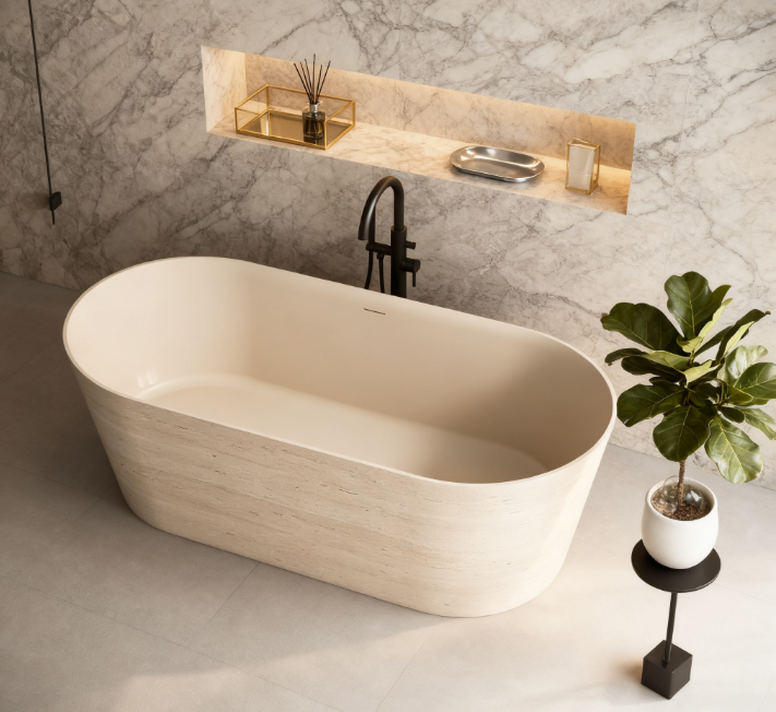 Sustainable Luxury: The Eco-Friendly Side of Artificial Stone Bathtubs