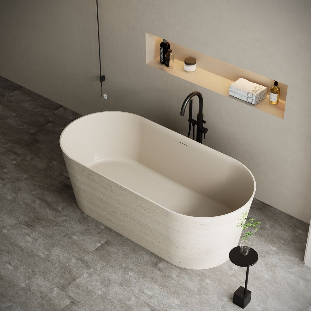 Smooth Touch, Seamless Beauty: Experience Solid Surface Bathtubs