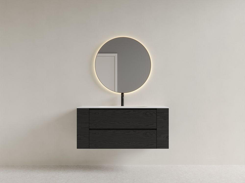 KT-2272 Solid Surface Integrated Basin