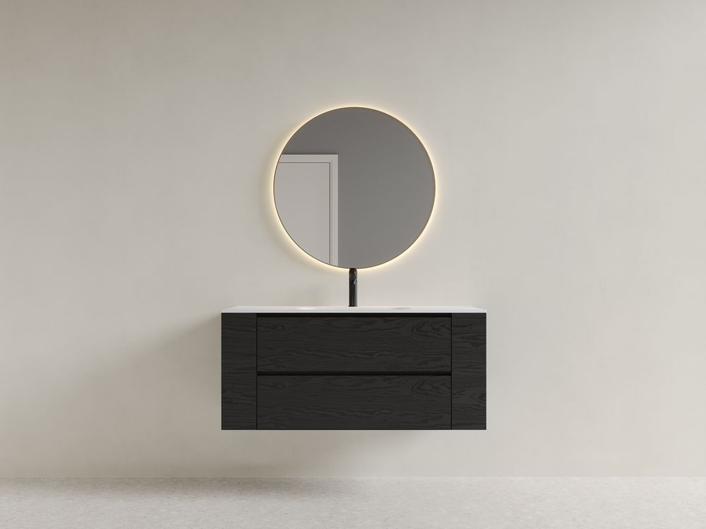 KT-2273 Minimalist Series Solid Surface Integrated Basin