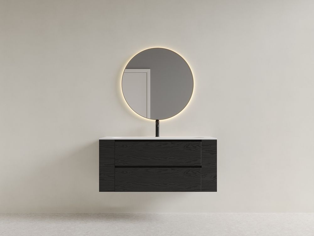 KT-2275 Solid Surface Integrated Basin