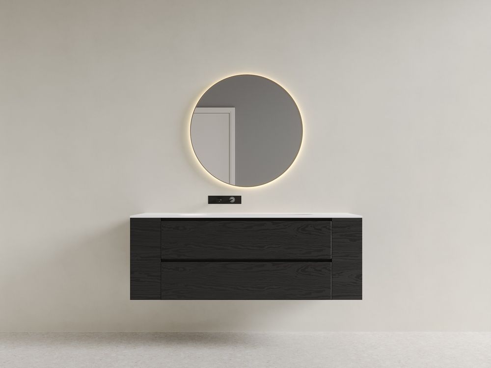 KT-2280 Solid Surface Integrated Basin