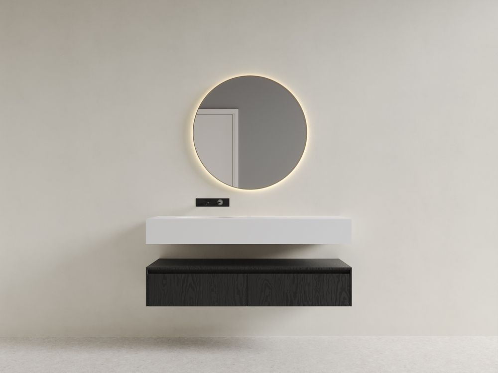 KT-A02 Modern Minimalist Integrated Solid Surface Washbasin