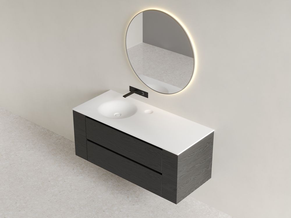 KT-A02 Modern Minimalist Integrated Solid Surface Washbasin