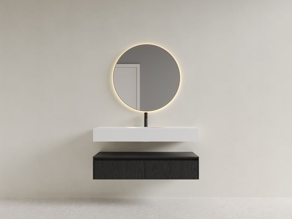 KT-9602 Solid Surface Integrated Basin