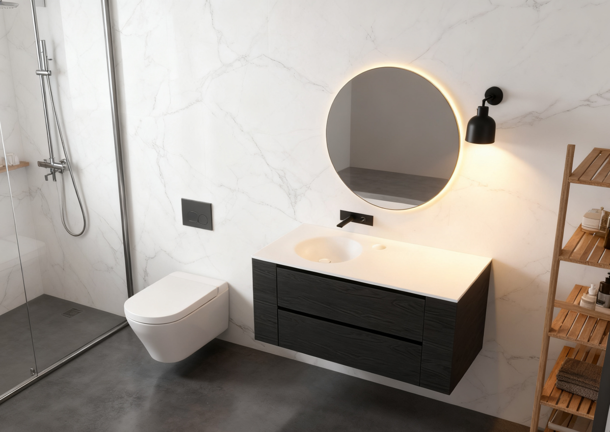 Repairable Beauty: Solid Surface Integrated Basin Stays Like New